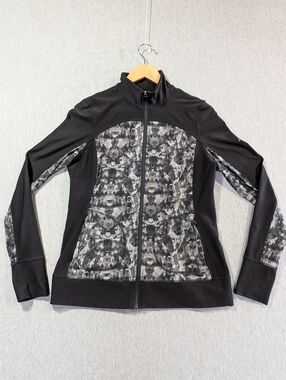 Eddie Bauer Motion Jacket Women's Medium Black Gray